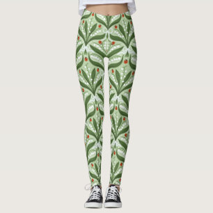 Legging Lily do vale e a simetria de joias em verde.
