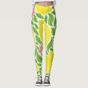 Legging Limão Citrus Summer Vintage Patterno