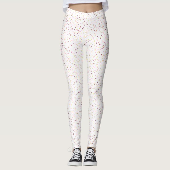 Legging Limonada De Framboesa Espetada, Rosa E Pontos Amar (Frente)