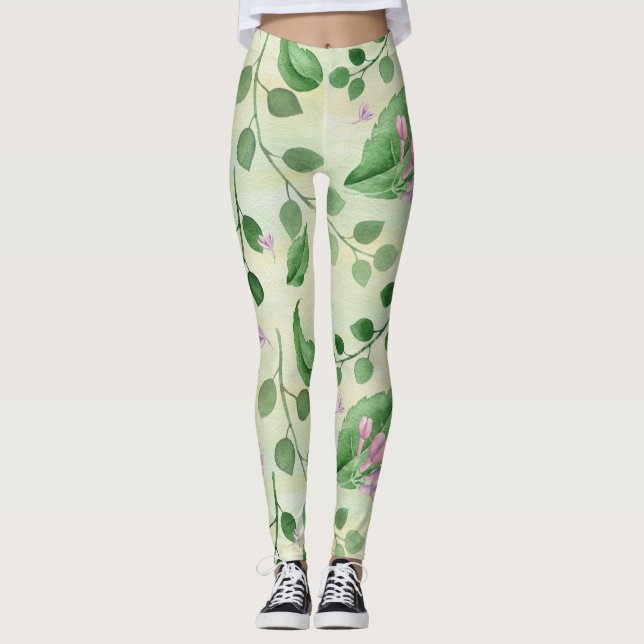 Legging Linda Floral Verde (Frente)