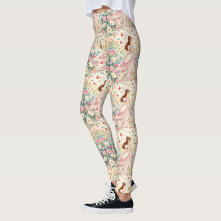 Legging Linda princesa com borboletas