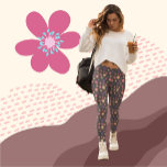 Legging Lindas flores sobre fundo castanho escuro Padrão<br><div class="desc">Apresentando nossas incríveis leggings florais, perfeitas para adicionar um toque de elegância a qualquer roupa. Feitas com material alongado de alta qualidade, estas leggings oferecem o máximo conforto e um ajustado lisonjeiro. O belo design floral é atraente para os olhos e feminino, fazer-os perfeitos para as ocasiões casuais e penosas....</div>