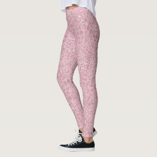 Legging Lindo Glitzy Glitter Brilho Leopardo Rosa