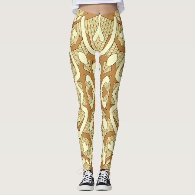 Legging Lindo sem costura multicolor "Ratti_Creative_Arts" (Frente)
