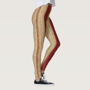 Legging Linen Luxury Trendy Burgundy Coleção Dourada