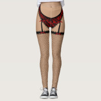 Lingerie preta & vermelha (franceses cortados)