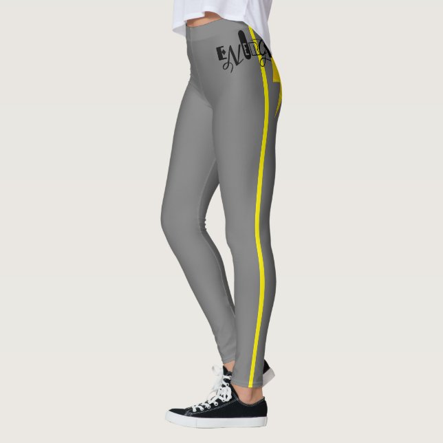 Legging Linha Amarelo de energia - Sinal de troco (Esquerda)