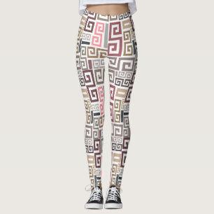 Legging linhas coloridas artísticas abstratas modernas