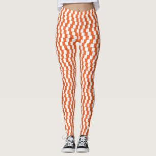 Legging Linhas confusas Laranja