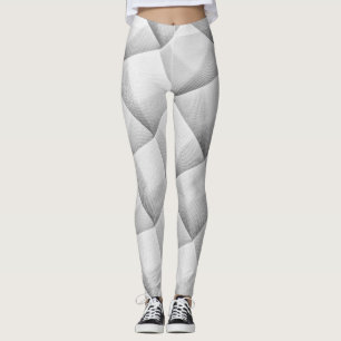 Legging Linhas de textura pretas sobre fundo branco