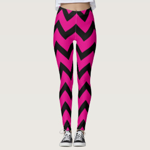 Legging Linhas do diafragma preto das Halloween em rosa qu