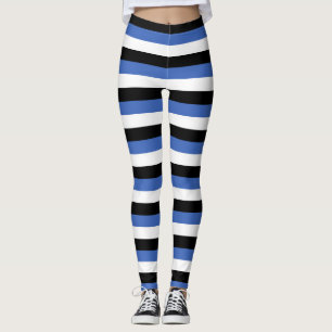 Legging linhas do padrão do símbolo do país com bandeira e