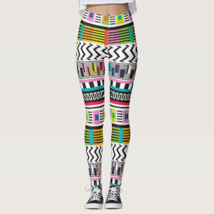 Legging Linhas Geométricas Brilhantes: Abstrato sem costur