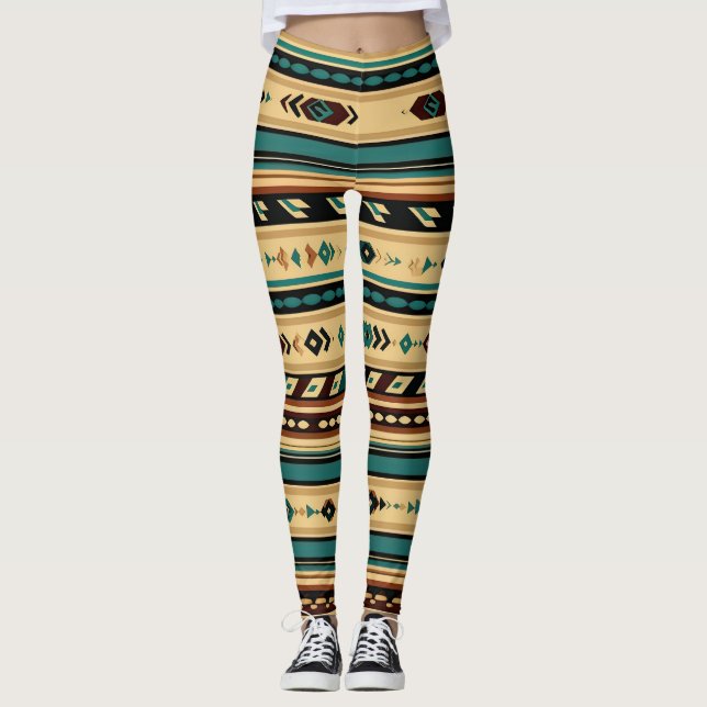 Legging Linhas Geométricas Culturais (Frente)