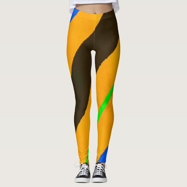 Legging Linhas laranja (Frente)
