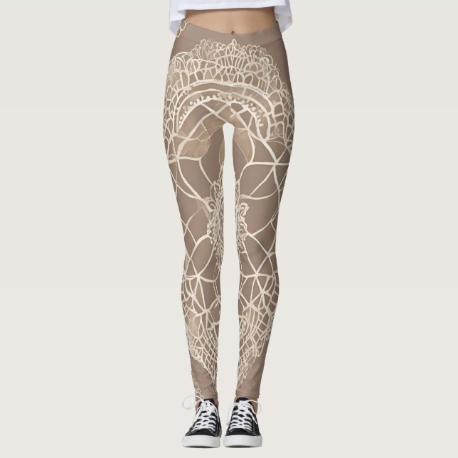 Legging Linhas na arte Clay Lace AI (Frente)