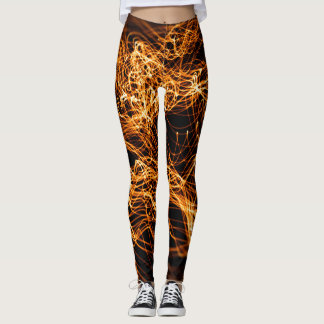 Legging Linhas onduladas, partículas redondas, teoria das