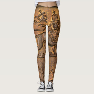 Legging Lion of Judah Ir - Rasta reggae yoga -