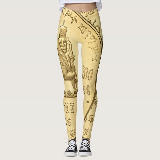 Legging Lion of Judah - Rasta Power yoga Ir (Frente)