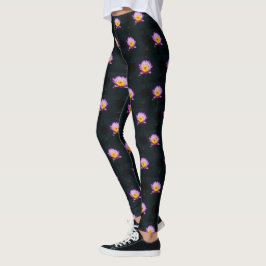 Legging Lírio-d'água Lótus Roxo