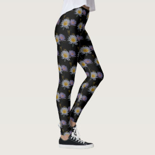 Legging Lírios de Lótus Brancos e Puros