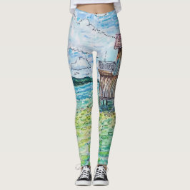 Legging Lírios no Lago