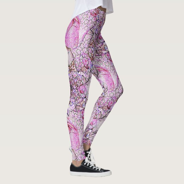 Legging Lírios Rosa...... (Direita)