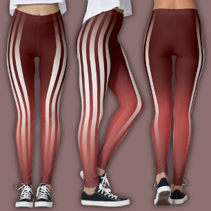 Legging Listra Atlética   Borgonha