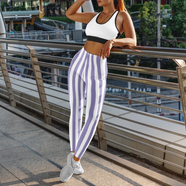 Legging Listra Branca e Roxa (Criador carregado)