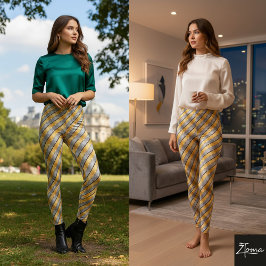 Legging Listra Diagonal Dourado Prateado Metálico Brilhant
