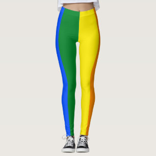 Legging Listra vertical da bandeira do orgulho do