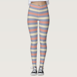 Legging Listras amarelas, laranja e azuis do Pastel