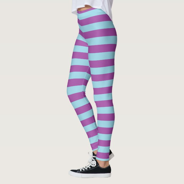 Legging Listras azuis e roxas Pastel (Esquerda)