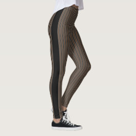 Legging Listras bege e pretas