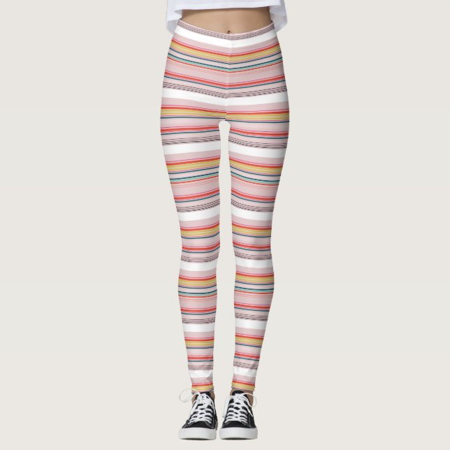 Legging Listras bonitas e coloridas (Frente)