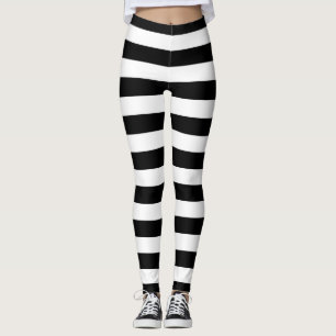 Legging Listras brancas e pretas