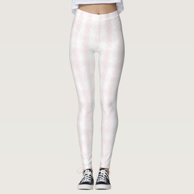 Legging Listras Brancas Rosa (Frente)