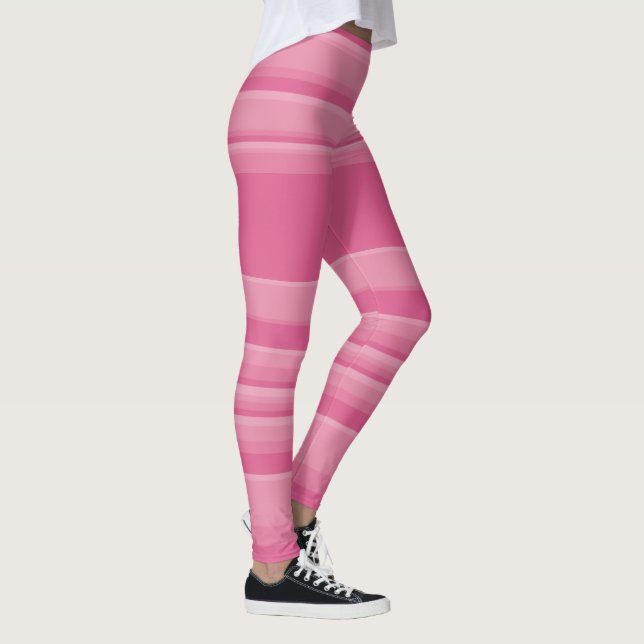 Legging Listras Complexas a Rosa (Direita)