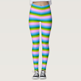 Legging Listras de Arco-Íris Sedutoras