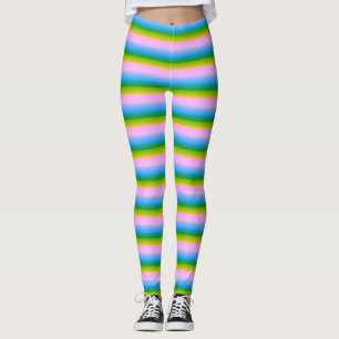 Legging Listras de Arco-Íris Sedutoras