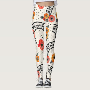 Legging Listras de Fatias de Citrino Ousadas (2)