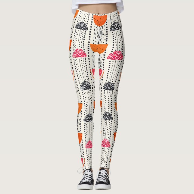 Legging Listras de Fatias de Citrino Ousadas (4) (Frente)