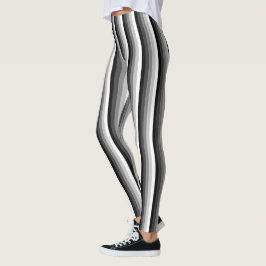 Legging Listras de sombra brancas e pretas