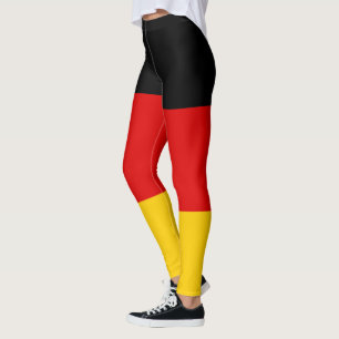 Legging Listras Dourados vermelhas pretas