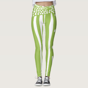 Legging Listras e pontos mistos modernos