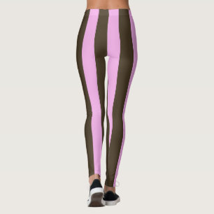 Legging Listras largas cor-de-rosa e chocolate por STaylor