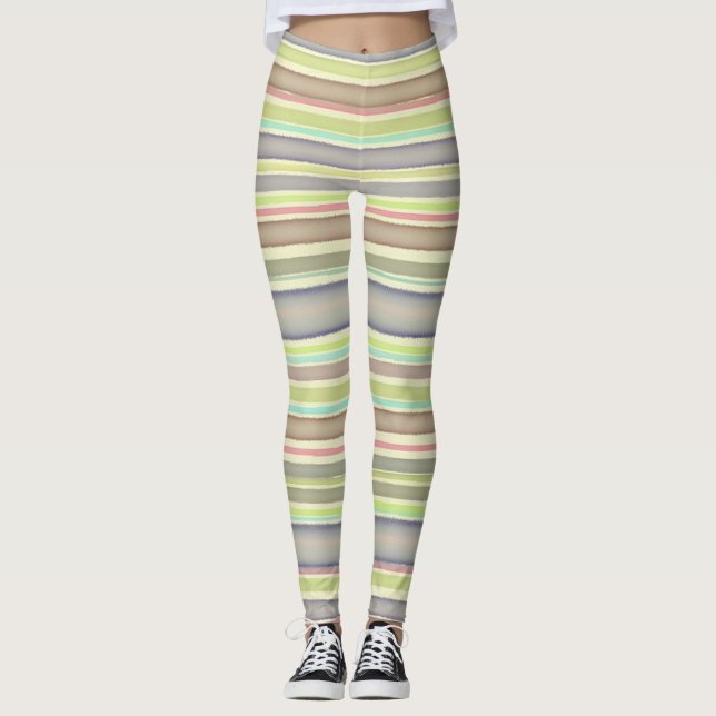 Legging Listras multicolores design (Frente)