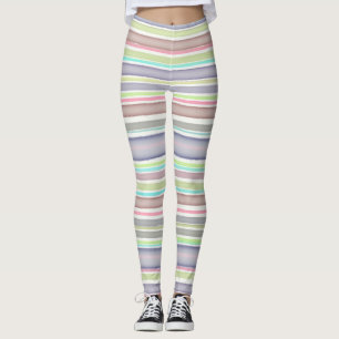 Legging Listras multicolores design