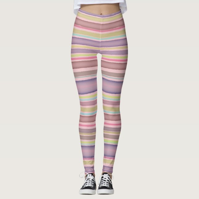 Legging Listras multicolores design (Frente)