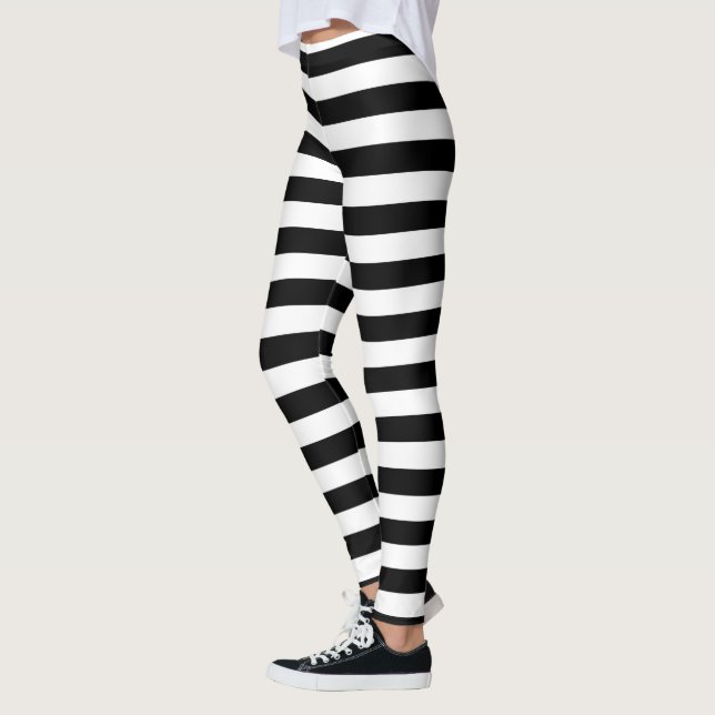Legging Listras preto e branco (Esquerda)